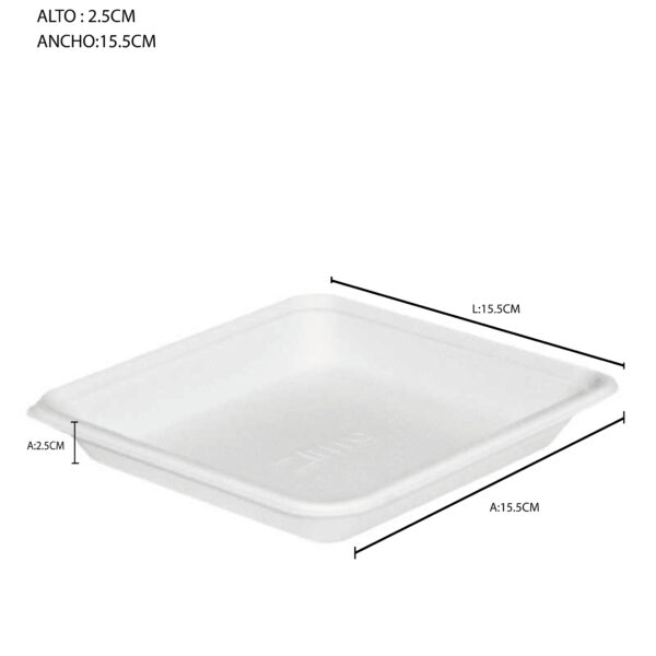 BANDEJA 15.5cm x 15.5cm 2.5cm