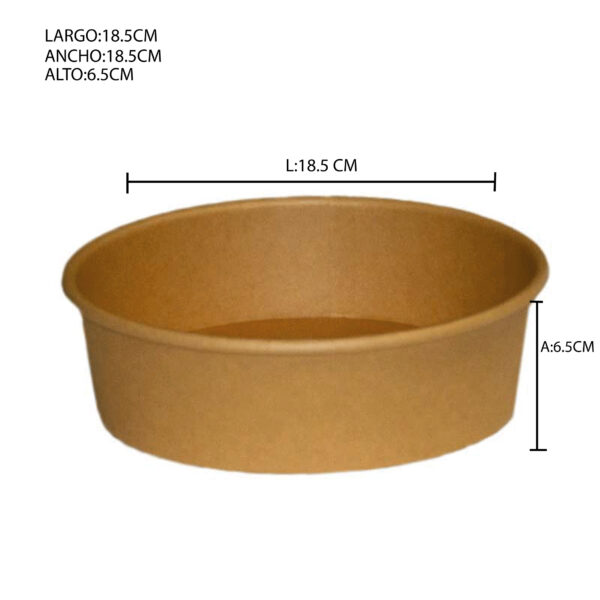 BOWL ENSAL 1500ml, KRAFT