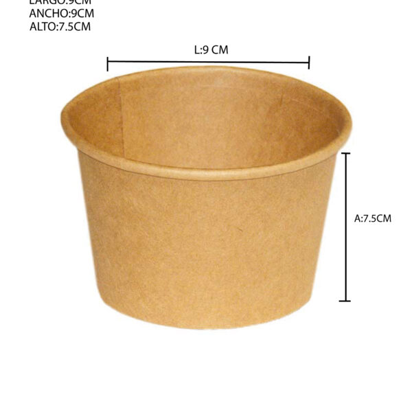 CONTENEDOR KRAFT 12 ONZAS