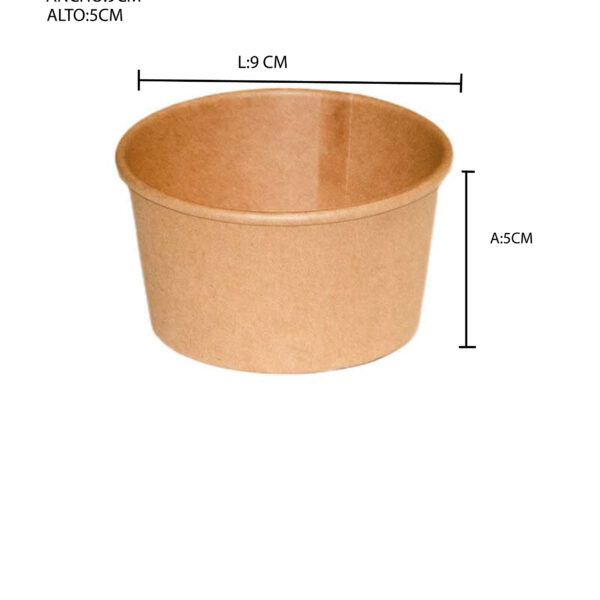 CONTENEDOR KRAFT 6 ONZAS