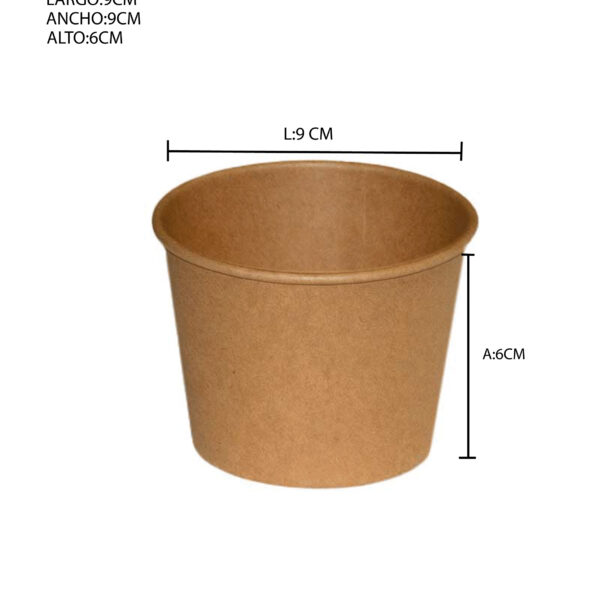 CONTENEDOR KRAFT 8 ONZAS