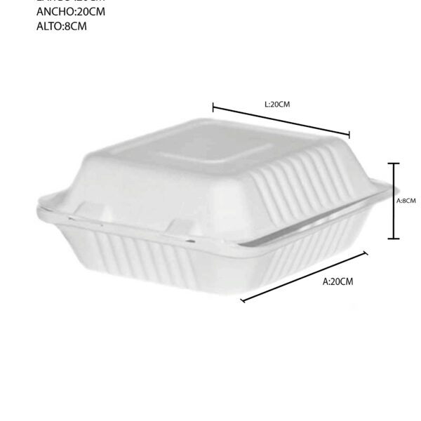 PORTAC. CUADRADO 20 x 20 x 8