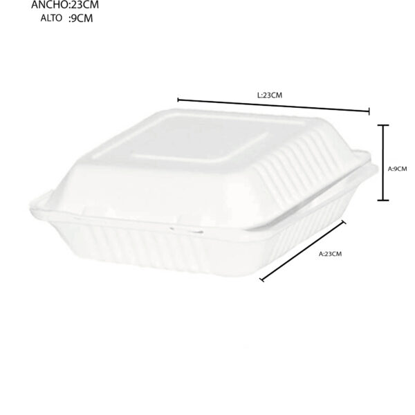 PORTAC. CUADRADO 23 x 23 x 9